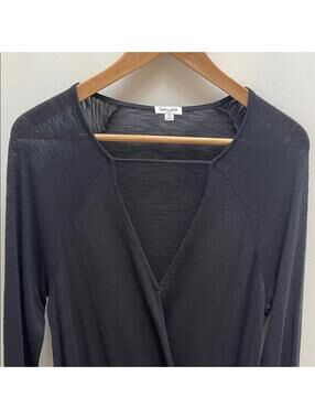 Splendid black wrap top. Size S